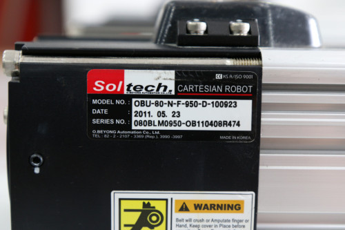Soltech 중고 벨트액츄에이터 OBU-80-N-F-950-D 전1540 ST1000