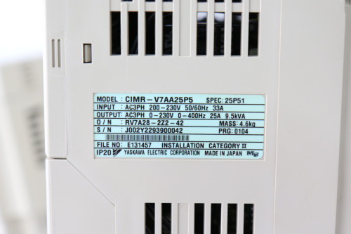 야스카와 중고 인버터 CIMR-V7AA25P5 5.5kW 220V 대당가격