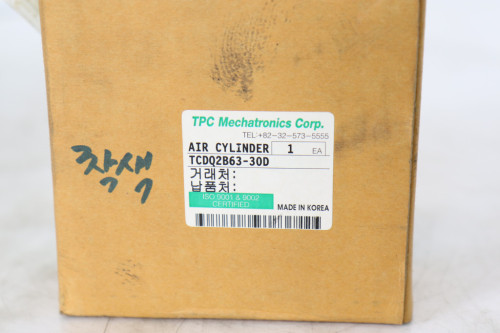 미사용품 TPC 박형실린더 TCDQ2B63-30D 대당가격