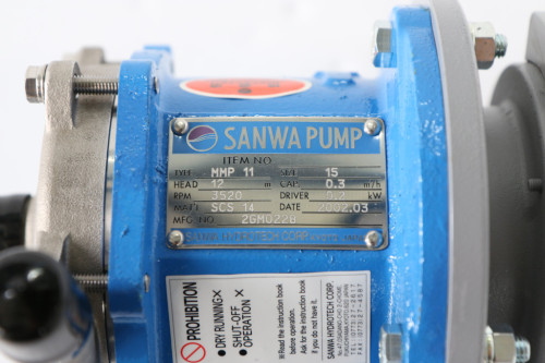 미사용품 SANWA 펌프 MMP11, SF-JRV
