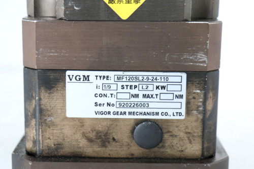VGM 중고 감속기 MF120SL2-9-24-110 입력22 출력24 9:1 130각