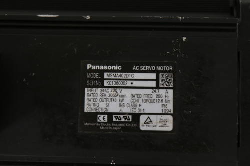 파나소닉 중고 서보모터 MSMA402D1C