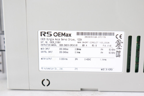 RS Automation 중고 서보드라이브 CSD5-01BX1 대당가격