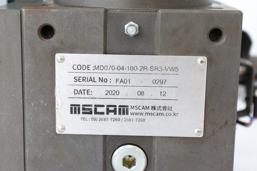 MSCAM 중고 인덱스 MD070-04-180-2R-SR3-VW5 4분할, NISSEI 모터 F3S25N12-MM02TNNTN 0.2kW 12.5:1