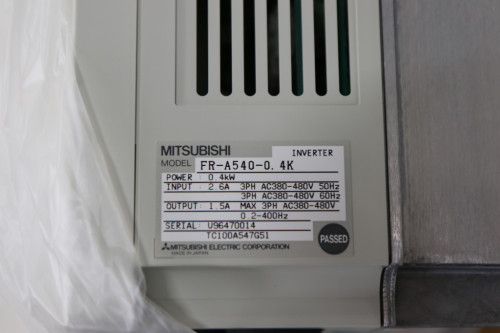 미사용품 미쓰비시 인버터 FR-A540-0.4K 380V 0.4kw 대당가격