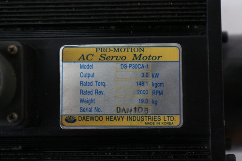 DAEWOO 중고 서보모터 DS-P30CA-1 대당가격