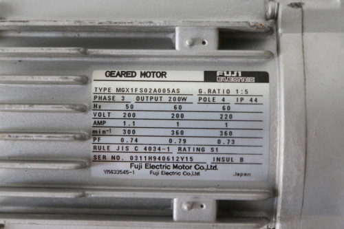 FUJI 중고 기어모터 MGX1FS02A005AS 5:1