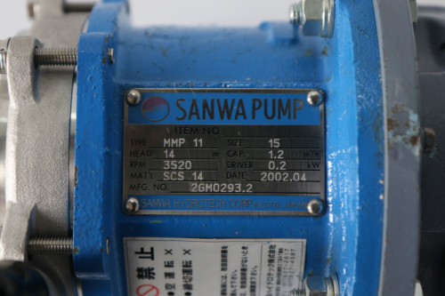 SANWA 중고 펌프 MMP11, FELQ-5F