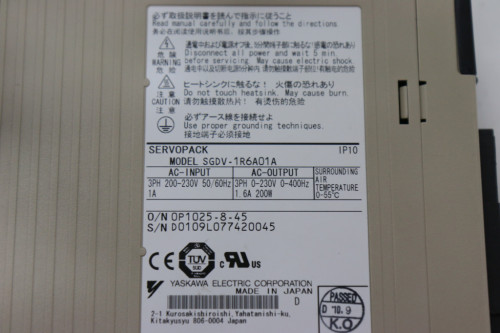 야스카와 중고 서보드라이브 SGDV-1R6A01A
