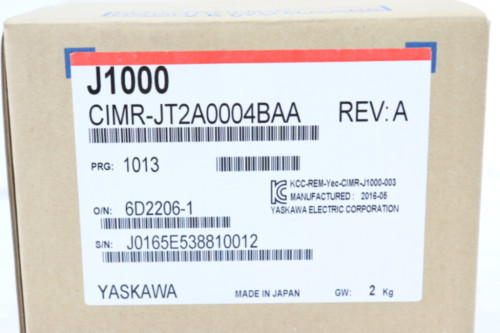 미사용품 야스카와 CIMR-JT2A0004BAA 220V 0.75kW