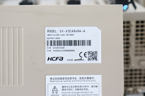 HCFA 중고 서보Set SV-X2EA040A-A + SV-X2MH040A-N2LN 1세트가격